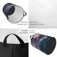 thumbnail image 4 of Haiem Lighthouse Waves Torrential Rain Leather Dirty Clothes Laundry Basket,Sturdy & Waterproof,Collapsible Round Design For Efficient Space Management,Multi-Purpose Storage Basket, 4 of 8