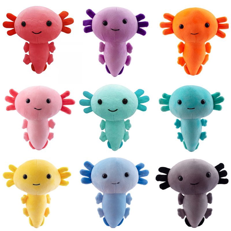 Peluche Axolotl Kawaii Dragón De Fruta 33 Cm – Almohada Suave Y Esponjosa Para Niños Y Niñas +3 Años, Regalo Ideal Para Abrazar