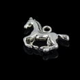 thumbnail image 2 of 4x30 Uds. Colgantes De Plata 3D Con Forma De Caballo Corriendo, Fabricación De Joyas DIY, 2 of 6