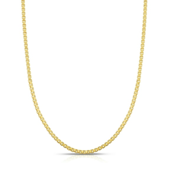 JewelStop 14k Yellow Gold 18in 1.8mm Box Chain with Lobster Clasp