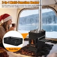 thumbnail image 6 of Wood Burning Stove,Sauna Hot Tent Stove,2 in 1 Heating and Cooking System,Portable Wood Burning Stove with 5 Pipes,Folding Woods Stove for Outdoor Camping Heating Ice Fishing Hunting Stainless Steel, 6 of 7