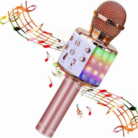 axGear Microphone karaoké sans fil 4 en 1 Microphone sans fil