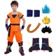 thumbnail image 2 of Disfraz de Son Goku de Anime, conjunto de peluca y zapatos, ropa de actuación para niños, accesorios para fiesta de carnaval, 2 of 5
