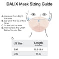 thumbnail image 4 of DALIX Skin Tone Cloth Face Mask 3 Layer Filter Pocket Nose Piece in Birch - S-M, 4 of 6