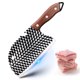 thumbnail image 4 of Cuchillo de Carnicero Acero Alto Carbono (6,5 pulgadas): Forjado a mano para chefs, ideal para deshuesar, cortar carne, pescado y verduras (Láser Nico a escala de pescado), 4 of 8