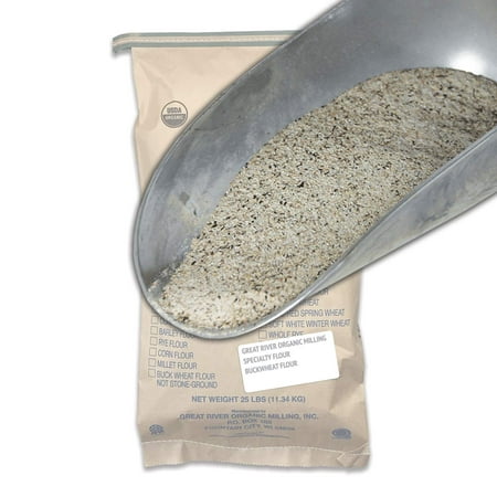 Great River Organic Milling, Specialty Flour, Buckwheat Flour, Organic, 25-Pounds (Pack of 1) -  Great River Milling