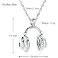 thumbnail image 2 of Microphone Cremation Jewelry for Ashes, Headset Urn Necklaces for Women Men Keepsake Memorial Pendant, 2 of 6