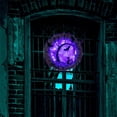 thumbnail image 3 of Guirnalda De Feliz Halloween Iluminada Corona De Gato Murciélago Negro Colgante Decoración De Halloween Para Suministros De Fiesta En Casa Eigraketly HA037570-00, 3 of 6