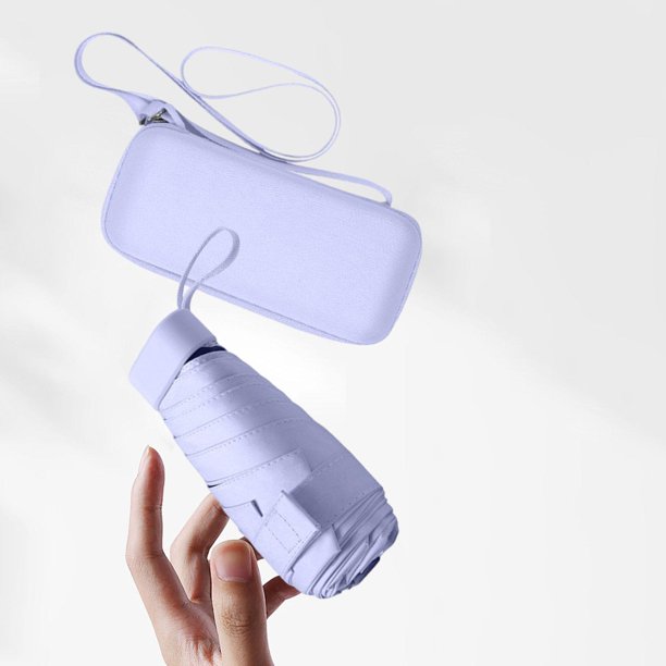 plegable compacto, resistente y moderno con correa para el hombro, ideal para viajes, senderismo, camping, playa y otras actividades al aire violeta