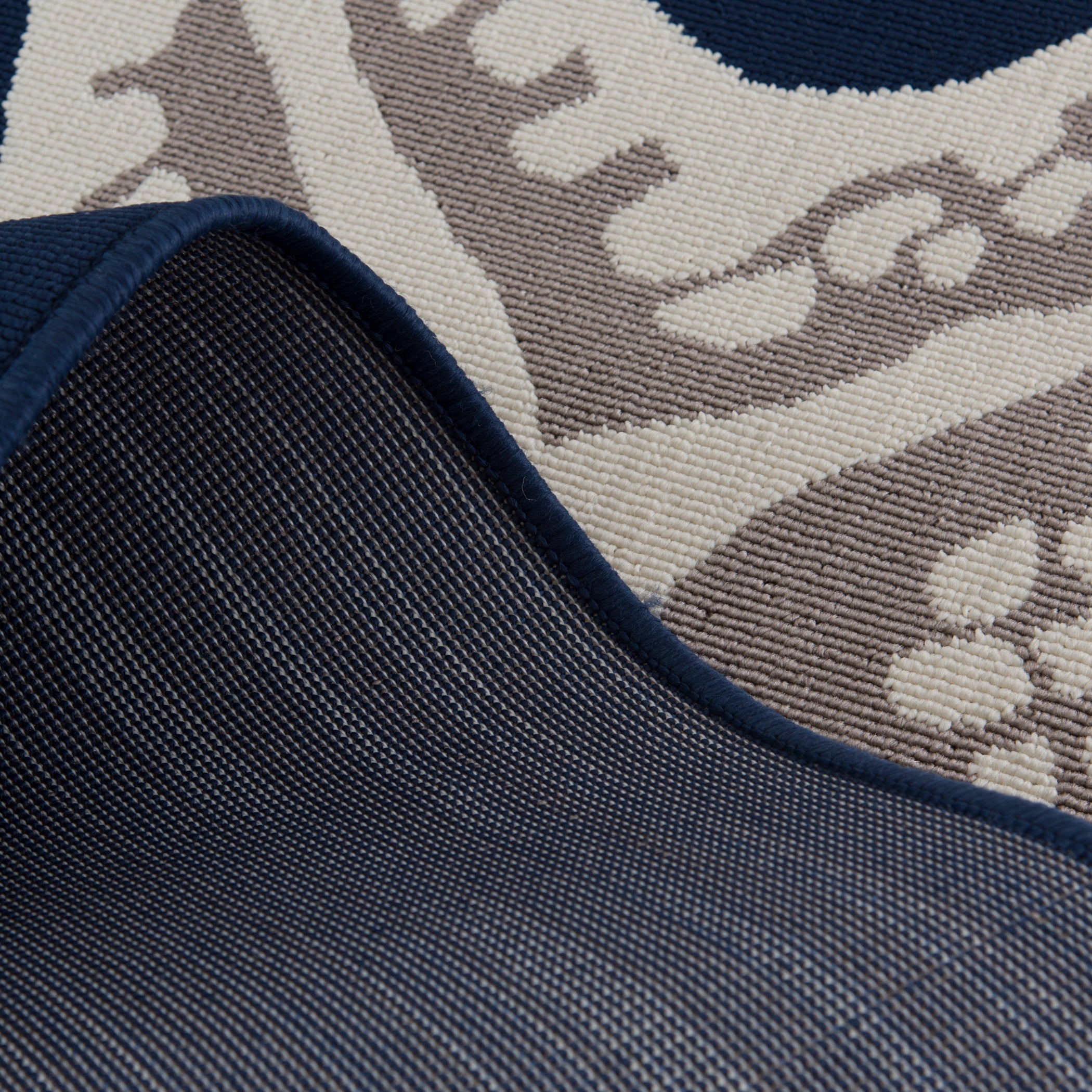 Loomaknoti Tributary Sea Star Duo 6' x 9' Nautical Indoor/Outdoor Area Rug , Blue