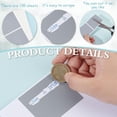 thumbnail image 4 of 1set Paper Coated Scratch Off Film Password Sticker DIY Scraping Award Card Rectangle Gray 140x60x0.1mm about 100pcs/set, 4 of 6