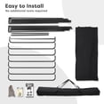 thumbnail image 5 of Motorcycle Storage Heavy Duty Motorcycle Shelter Shed Cover 136" x 54", Garage Tent Storage Shelter, Black, 5 of 5