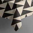 thumbnail image 4 of Black Beige Chevron Pattern Rectangle Tablecloth 60"x102",Waterproof Polyester Rectangle Table Cloth, Wipeable Spillproof Polyester Tablecloth for Dining, Camping, Indoor and Outdoor, 4 of 6