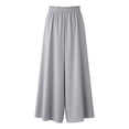 thumbnail image 5 of CHUMUD Womens Wide Leg Baggy Pants with Pockets Flowy High Waist Stretchy Pants Loose Palazzo Trousers Summer Casual Trendy, 5 of 8