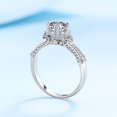 thumbnail image 4 of Eclet Jewels 14K White Gold Over Rings - 1.9 Ct Round Cut Diamond Ring for Women's - Heart Shape Prong Wedding Engagement Rings - Classic Anniversary Wedding Women's Rings - Party Wear Diamond Rings, 4 of 9