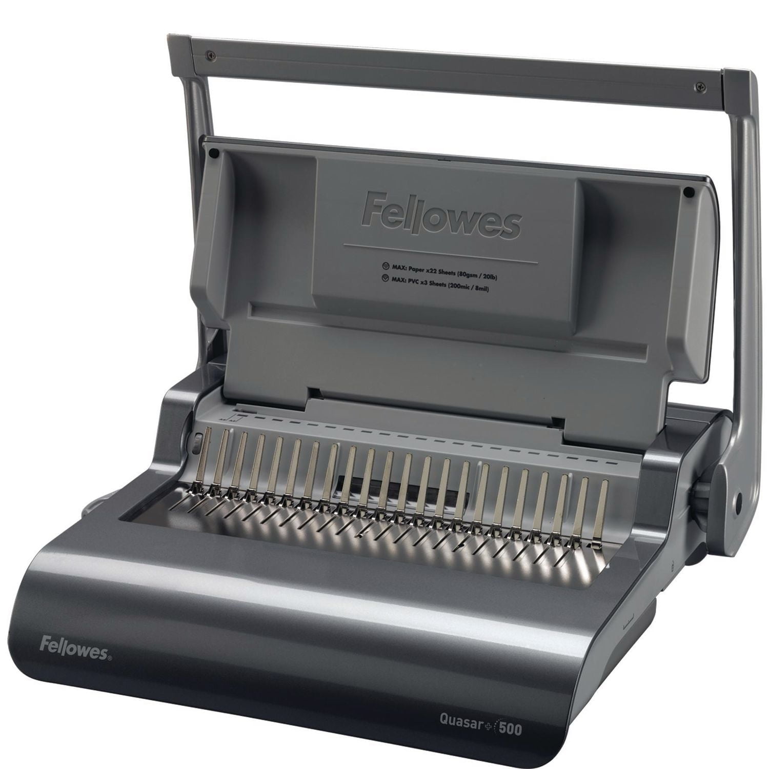 Quasar™+ 500 Manual Comb Binding Machine w/Starter Kit
