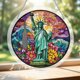 thumbnail image 5 of Acrylic Puzzles Suncatcher Window Hanging 83 Pieces Stained Glass Acrylic Puzzle Song Decoration For Women Men Mom Birthday Home Decor, 5 of 9