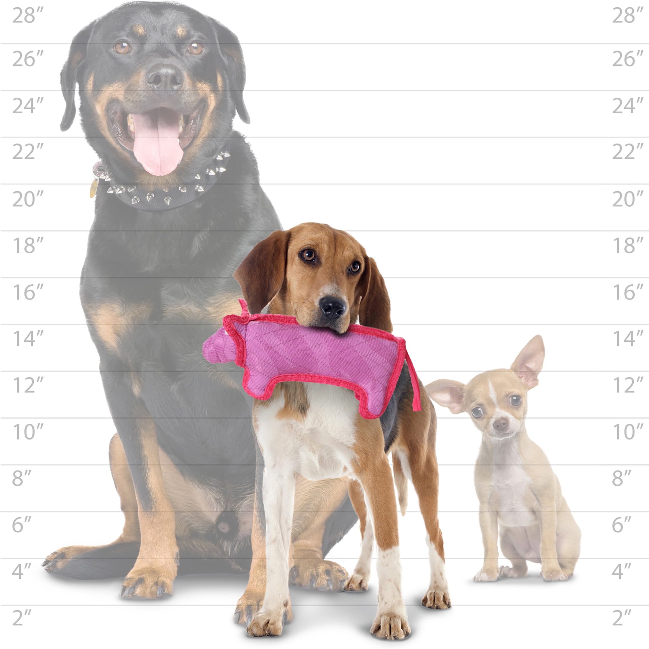 DuraForce Pig Pink Durable Woven Mesh Fiber Squeaky Dog Toy
