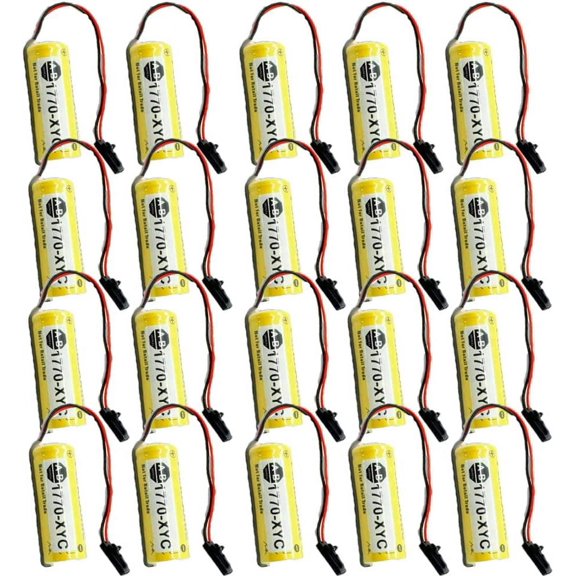 (20-Pack) 1770-XYC 3V 1800mAh Non-Rechargeable Battery for PLC 1770-XYC/A 1770-XYB Cell with Plug
