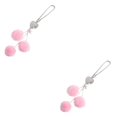 thumbnail image 3 of Jumpingount Adorno de espejo para Interior, colgante de diamantes de imitación, atractivo multiusos para mujer, decoración colgante, calcomanía Rosa 2piezas, 3 of 6