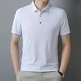 thumbnail image 5 of Summer New Men Short Sleeve Ice Silk POLO Shirt Fashion Simple Men's Business Casual Pullover Large Size 5XL, 5 of 6