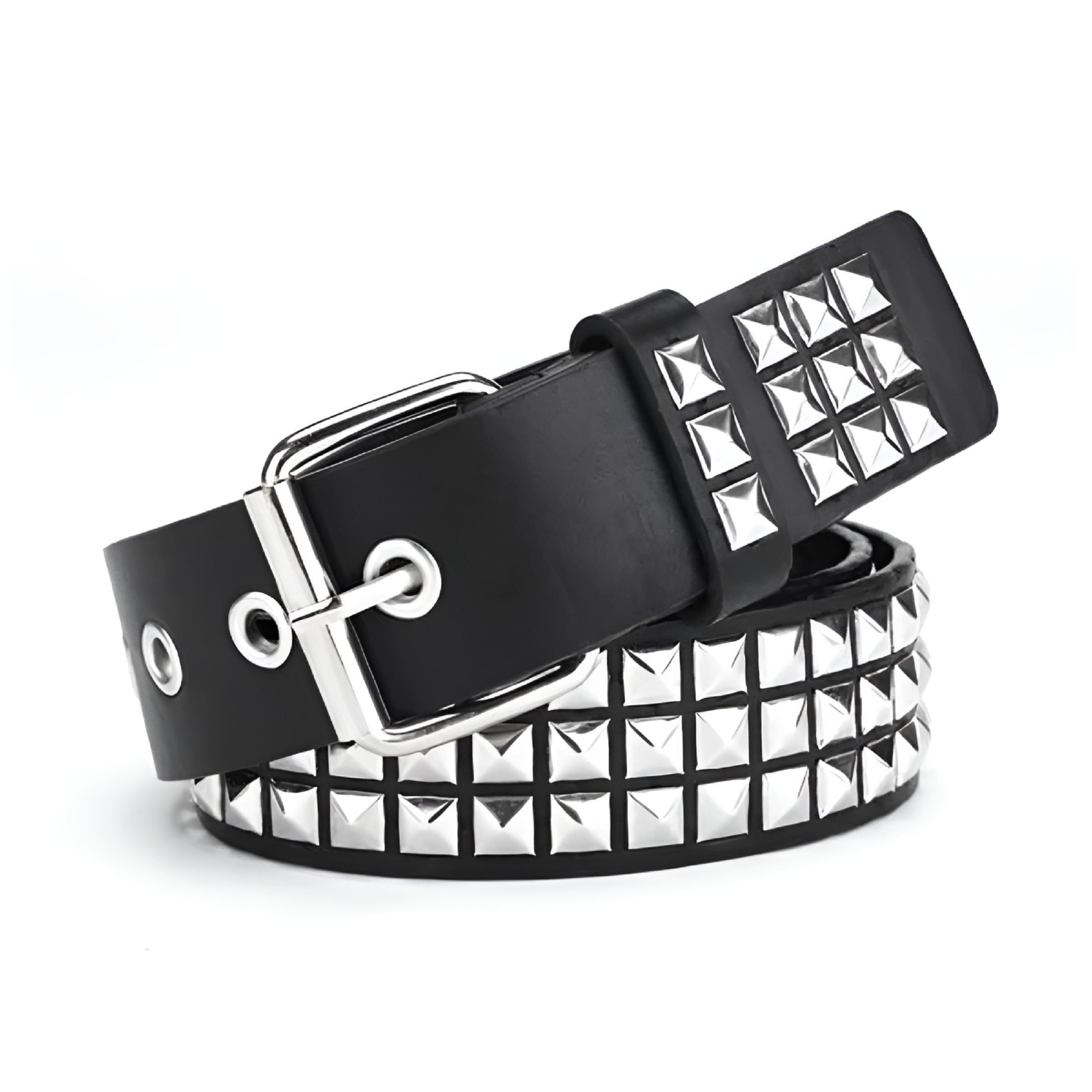 Men Women Pu Leather Cross Punk Y2k Decorative Belt Lether Belt