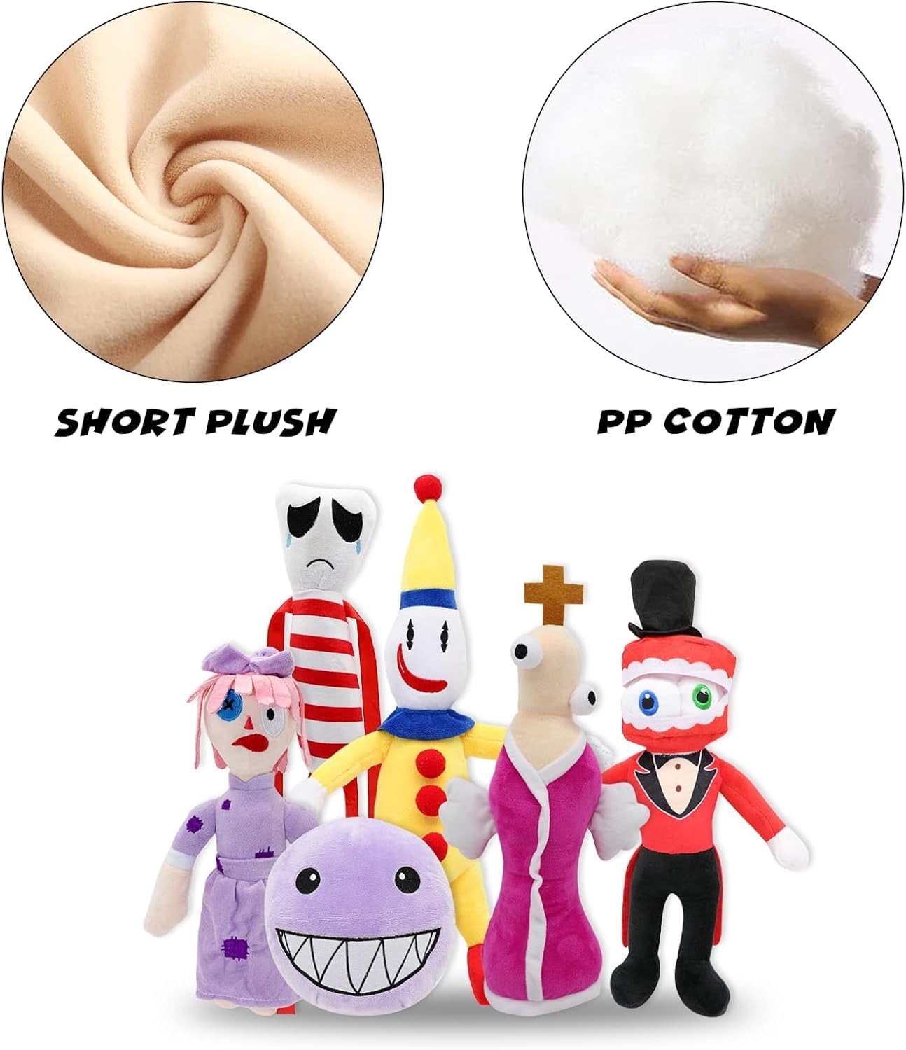 The Amazing Digital Circus Plush,7.8" Abstraction Plushies Toy Gift, Cute Stuffed Figure Doll for Kids and Adults, Birthday Halloween Christmas Choice for Boys Girls