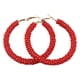 thumbnail image 5 of Pendientes de cuentas de cristal multicolor sweethay 1 par para oídos Rojo/5CM, 5 of 6