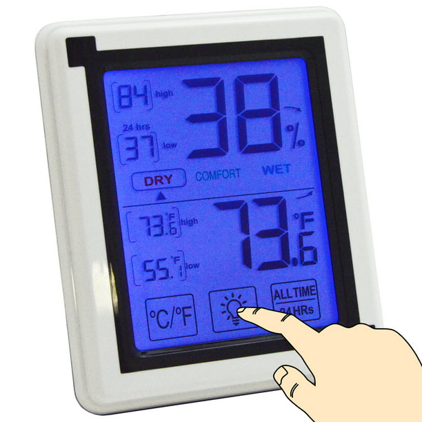 zwaartekracht Betsy Trotwood zelfmoord Digital Indoor Thermometer and Humidity Meter, Battery Operated, Tabletop  Design - Walmart.com