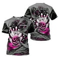 thumbnail image 4 of Custom Name Bowling Shirt for Men, 3D Bowling Shirts, Short Sleeve Shirts for Team Bowling (Green, M), 4 of 10