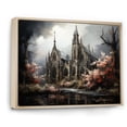 thumbnail image 2 of Designart "Vision of Neo Ecclesiastic Church in Black II" Spiritual Framed Wall Art - Cabin Black Church Bedroom Framed Canvas Wall Art, 2 of 6