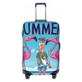 thumbnail image 2 of Goofa Beach Flamingo Trio Pattern Luggage Covers For Suitcase,Suitcase Cover Protector Fit 18-32 Inch Luggage-Medium, 2 of 9