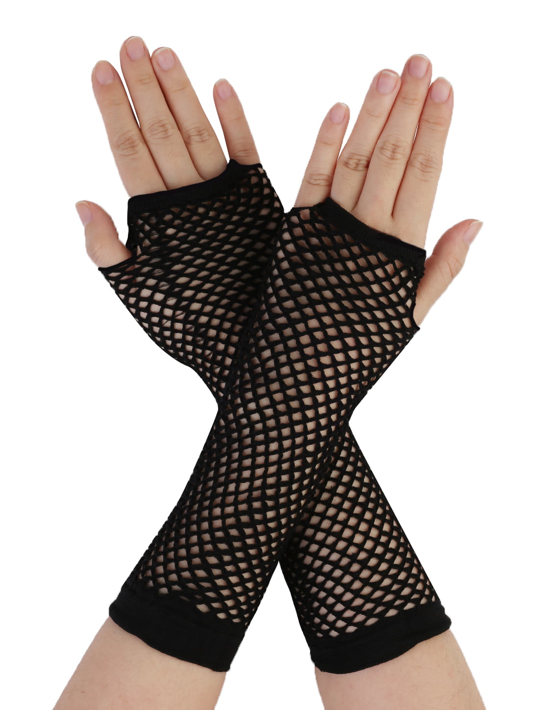 2 PAIRS MENS FINGERLESS GLOVES WITH SPANDEX FOR COMFORT 