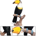 thumbnail image 3 of Toucan Figure,Plastic Toucan Figurine Model Toy Creative Desktop Ornaments Collection for Home Office, 3 of 7