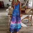 thumbnail image 3 of City Neon Streetview Night at Night Sleeveless Dress Women's Luxury Party Dress Birthday Dresses for Women, 3 of 7