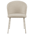 thumbnail image 4 of Bouclair Beige Fabric and Metal Dining Chair, 4 of 6