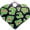 Lime Green, variant on Delight Jewelry Silver-tone Hot Pink Cheetah Print Heart - Silvertone Class of 2026 Delicate Bar Bracelet, 8.5"