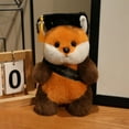thumbnail image 4 of JMKQLZ 20cm Fluffy Fox Graduation Stuffed Animal Doctorate Bachelor Panda Plush Toys in Cap Gown Wearing Ribbons Doll Simulation Souvenir Gifts 2025 Graduation Gifts, 4 of 7