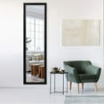 thumbnail image 2 of Full Length Mirror Floor Wall Mounted Leaning Hanging Rectangle Black 55"x12", 2 of 8