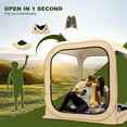 thumbnail image 2 of FICISOG Sports Tent Pop up Weather Pod Outdoor Screen House Pod Tent Shelter for up to 6 People, 71in Large Instant Weatherproof Pop up Tent with Clear View for Camping, 2 of 9