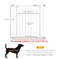 thumbnail image 3 of PawHut 30 Inch High Pet Gate, Dog Gate for Stairs, 29"-32" Width, 3 of 10