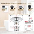 thumbnail image 3 of Tapón de desagüe desplegable Tub Stopper YKWL para bañera, orificio de 1.4 a 2 pulgadas, 3 of 9