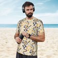 thumbnail image 4 of Wukai Snake And Floral Print Men's Short-Sleeved Mesh T-Shirt,Quick-Dry Short Sleeve Workout T-Shirt-6X-Large, 4 of 8