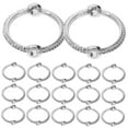 thumbnail image 4 of DINHEAROM Jewellery Making Supplies Metal Bead Frame 50Pcs 0.51X0.51X0.12In, 4 of 8