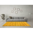 thumbnail image 3 of Ahgly Company Machine Washable Indoor Rectangle Southwestern Yellow Country Area Rugs, 2' x 4', 3 of 4