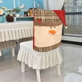 thumbnail image 2 of CXYYY Christmas Hat Snowflake Chair Cover Square Cartoon Santa Chair Slipcover, 2 of 4