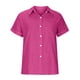 thumbnail image 5 of Pntutb, tops para mujer, camisa con botones sólidos a la moda, camiseta holgada con cuello en V para mujer, blusa, tops Pntutb Pntutb-6819, 5 of 8