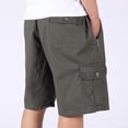 thumbnail image 4 of DPTALR Men's Summer Casual Sports Cargo Shorts, Loose Straight Fit Mid-Length with Multiple Pockets,Army Green,Big and Tall Men XXL, 4 of 6