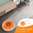 thumbnail image 4 of YOPTOP Dust Mop Microfiber Mops for Floor Cleaning  with Height Adjustable Handle and 3 Washable Mops Pad  Wet & Dry Floor Cleaning Mop for Hardwood  Tiles  Laminate - Dust Broom (grey),orangepads*3, 4 of 7