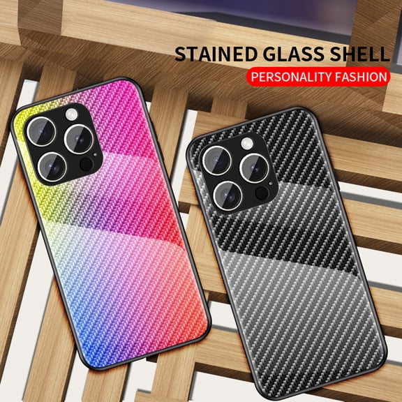 Case Designed for iPhone 16 Pro Max, Tempered Glass Back TPU Frame, Luxury Ultra Slim Lightweight Anti-Scratch Drop Protective Shockproof Anti-Fall Back Case for iPhone 16 Pro Max - Blue